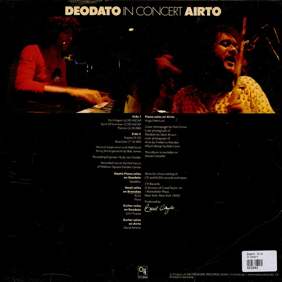 Eumir Deodato - Airto Moreira - In Concert