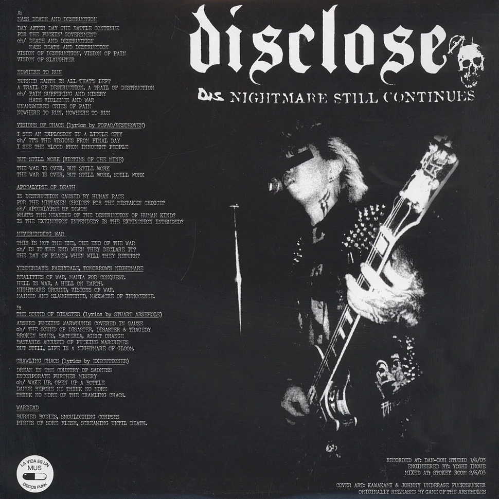 Disclose - Yesterday's Fairytale, Tomorrow's Nightmare