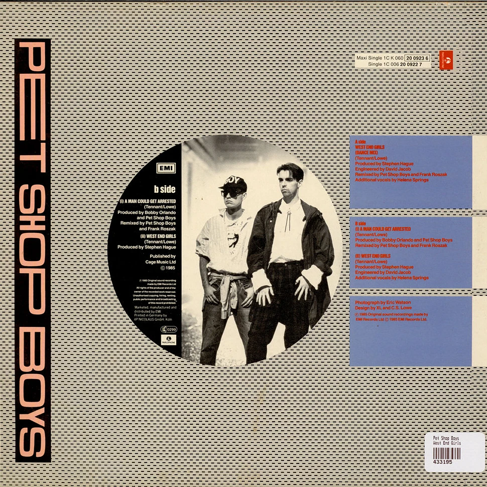 Pet Shop Boys - West End Girls (Dance Mix)