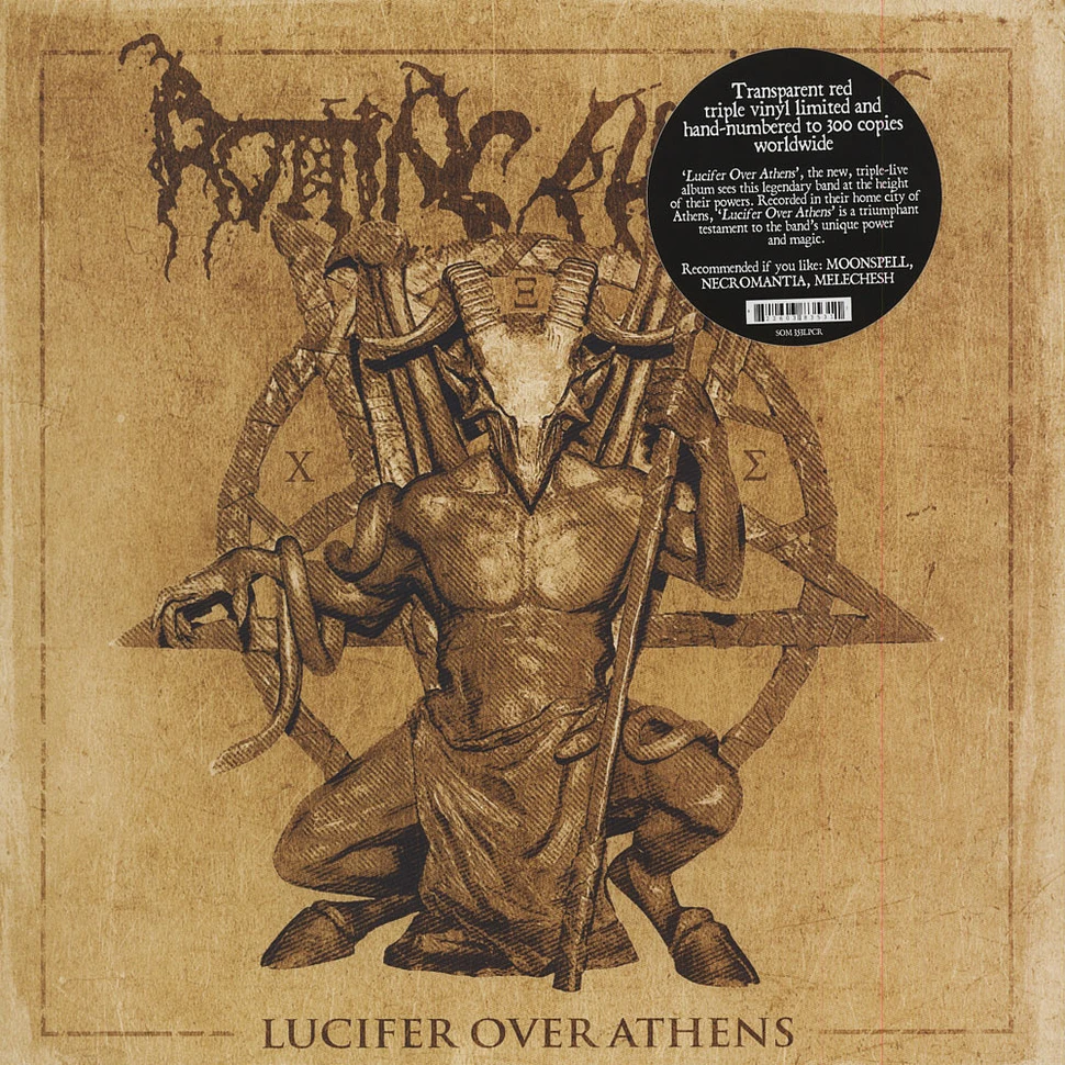 Rotting Christ - Lucifer Over Athens Red Vinyl Edition