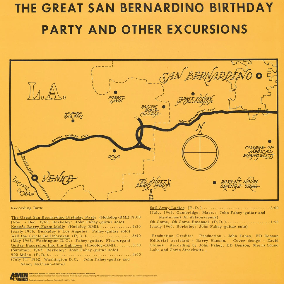 John Fahey - The Great San Bernardino Birthday Party