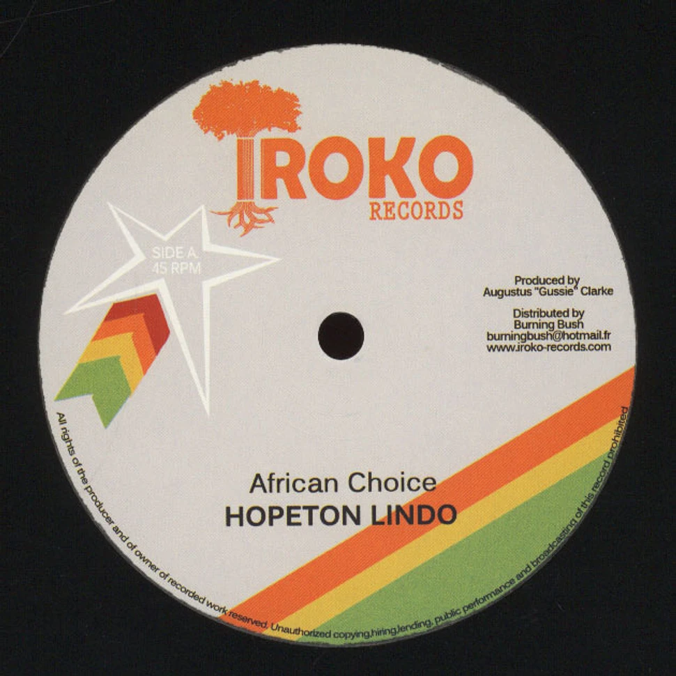 Hopeton Lindo - African Choice / False Sentence