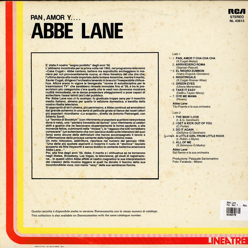 Abbe Lane - Pan, Amor Y.... Abbe Lane