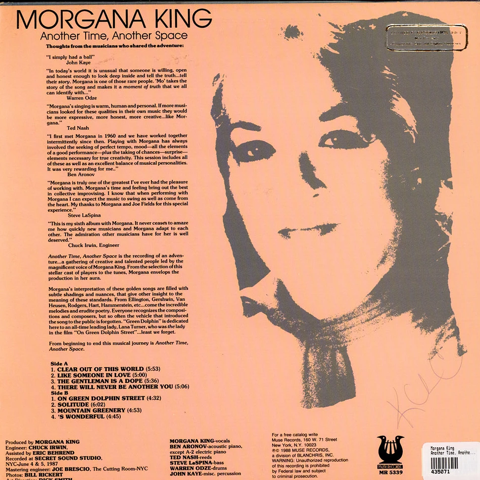 Morgana King - Another Time, Another Space