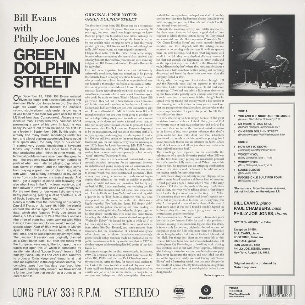 Bill Evans & Philly Joe Jones - Green Dolphin Street
