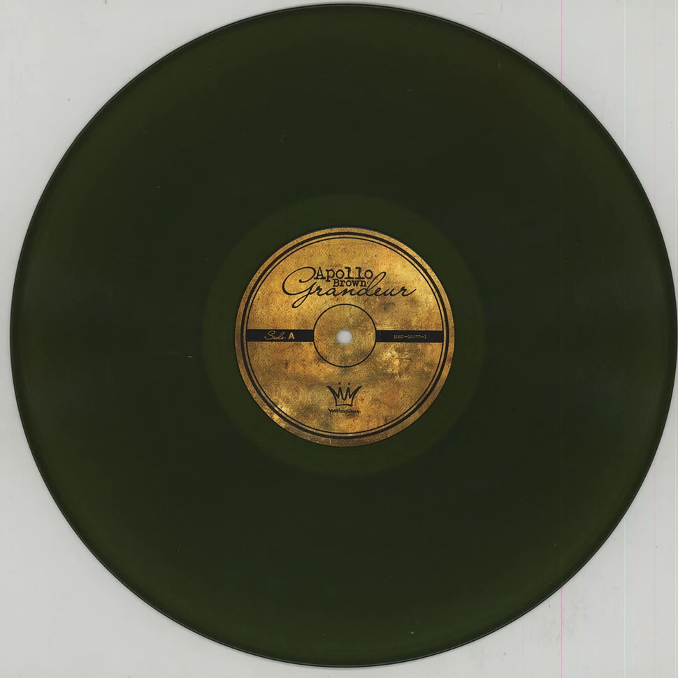 Apollo Brown - Grandeur Army Green Black Splatter Vinyl