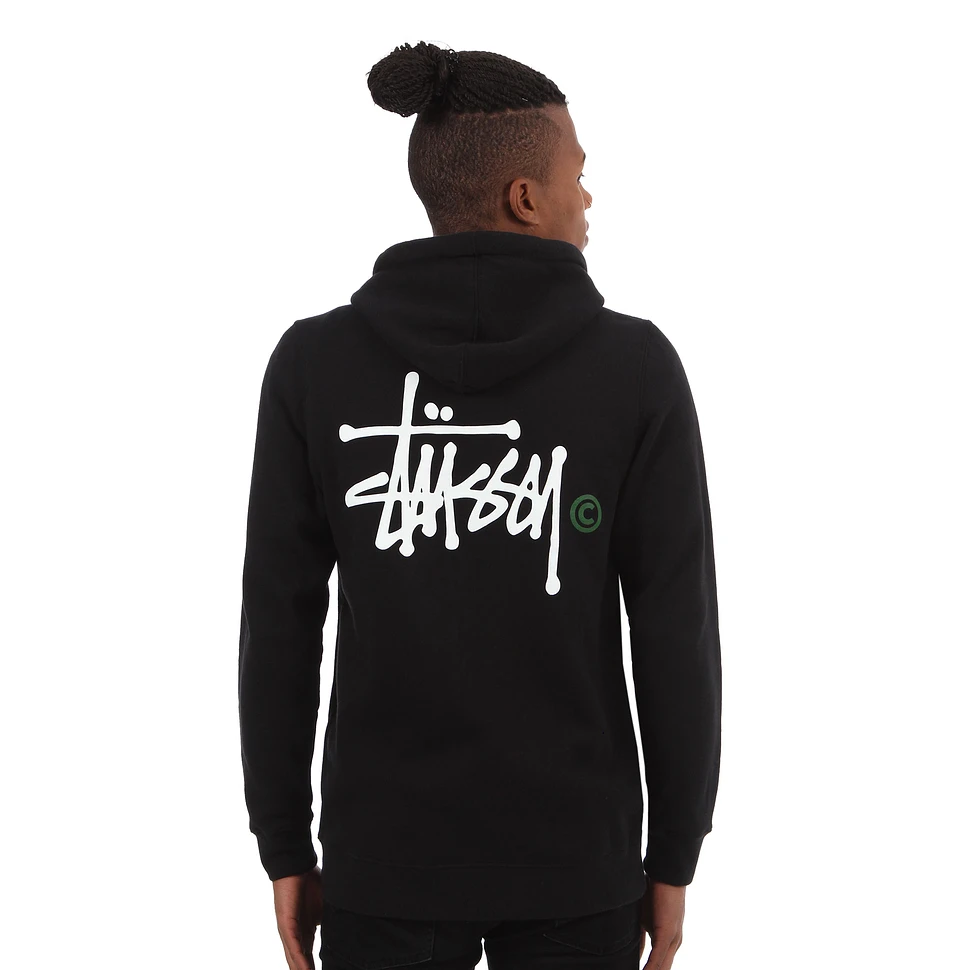 Stüssy - Basic Logo Zip-Up Hoodie