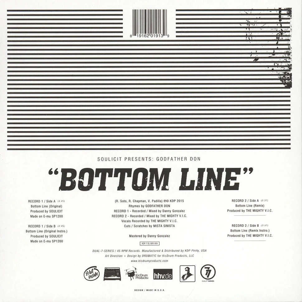 Soulicit presents Godfather Don - Bottom Line Green & White Vinyl Edition