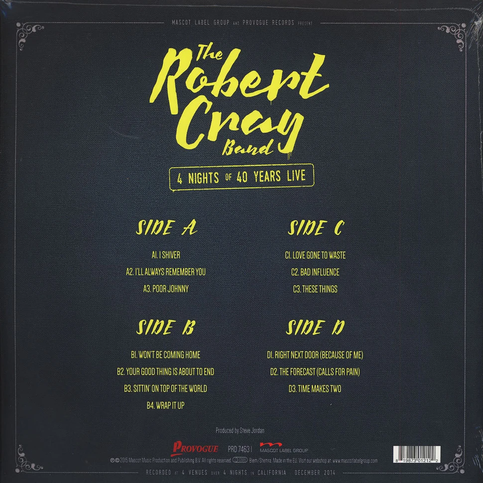 Robert Cray - 4 Nights Of 40 Years Live