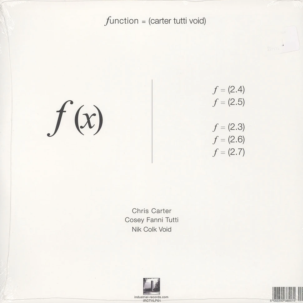 Carter Tutti Void - F(x)