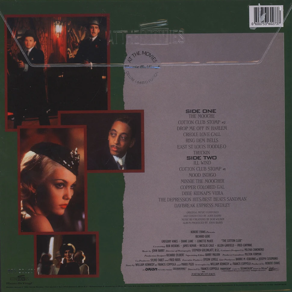 John Barry - OST Cotton Club Silver Vinyl Edition