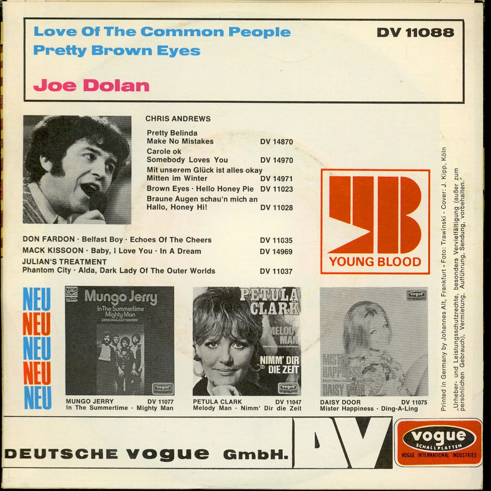Joe Dolan - Love Of The Common People