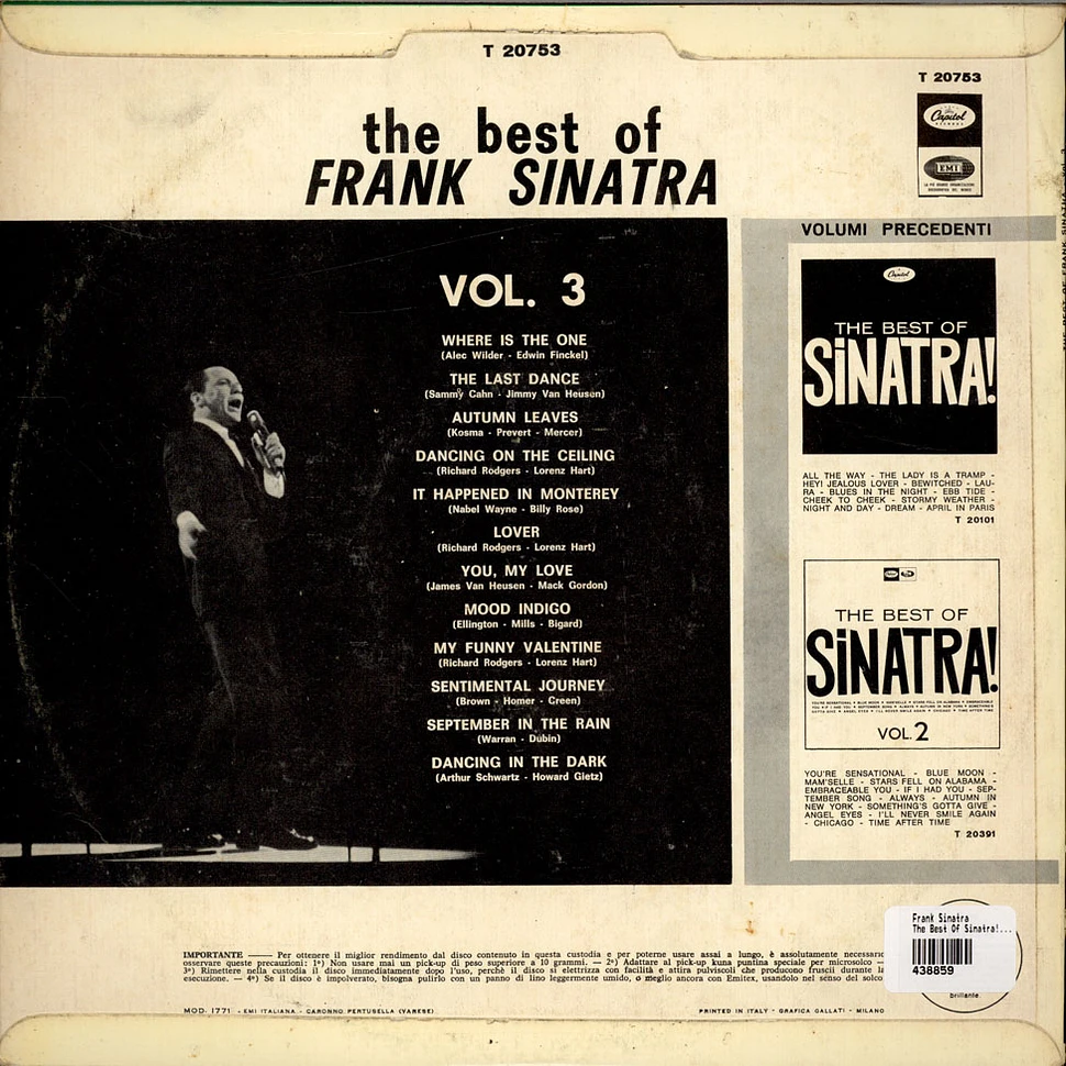 Frank Sinatra - The Best Of Sinatra! Vol.3