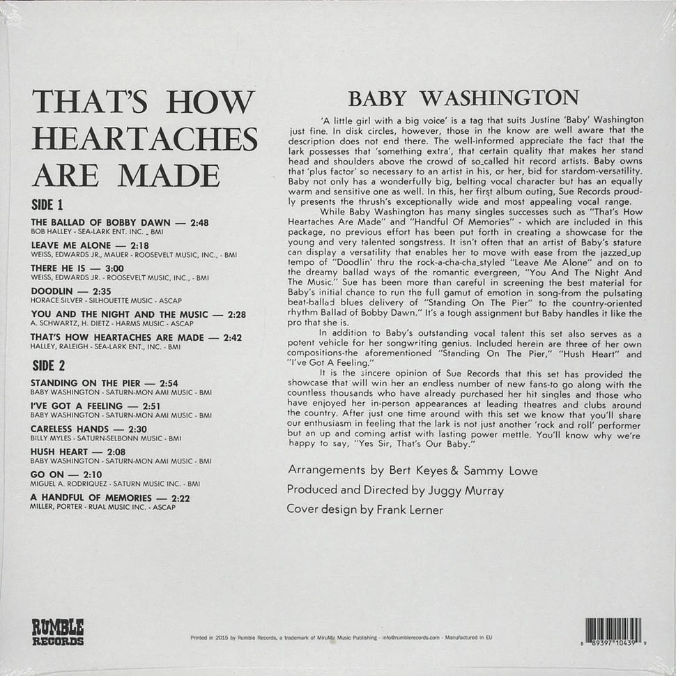 Baby Washington - That’s How Heartaches Are Made