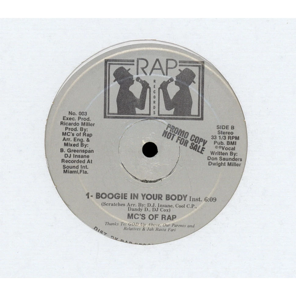 MC's Of Rap - Boogie In Your Body
