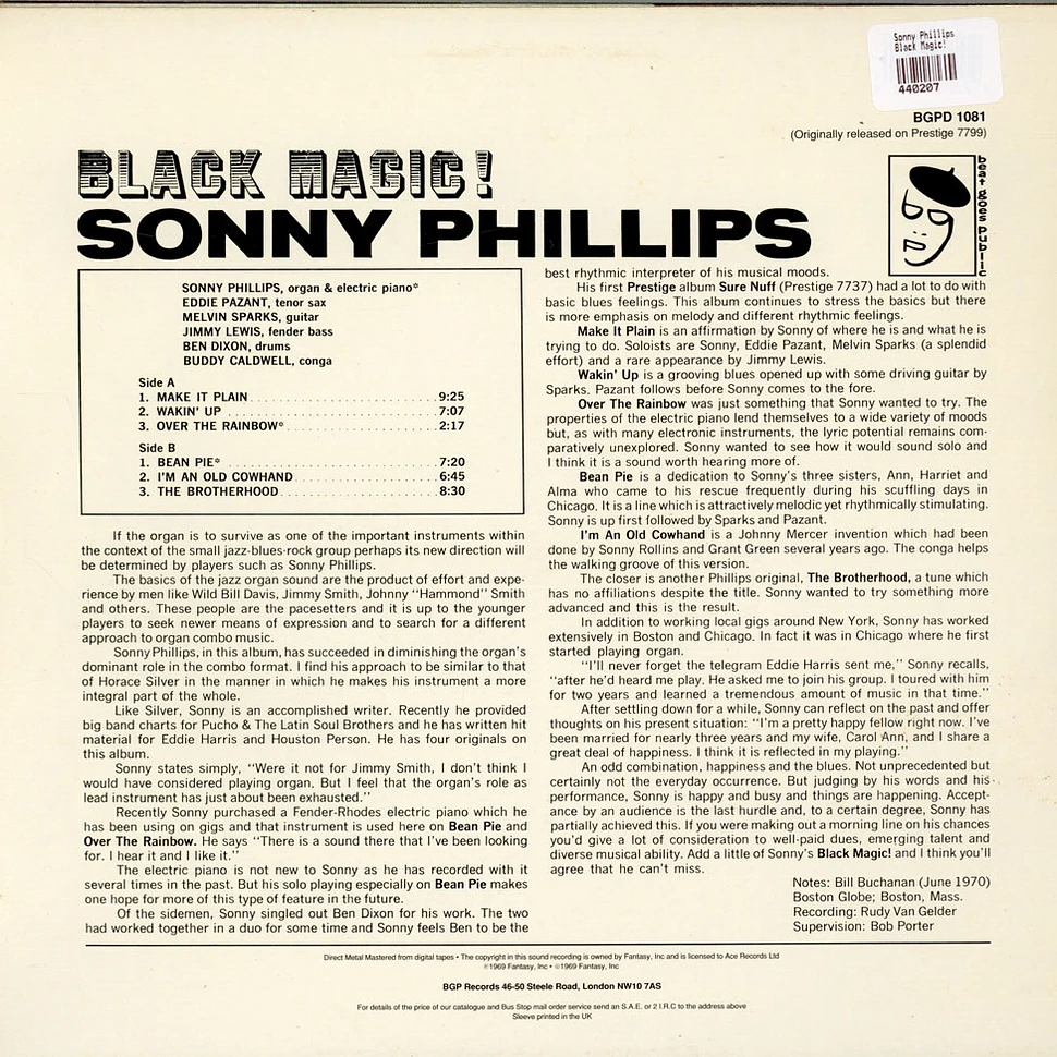 Sonny Phillips - Black Magic!