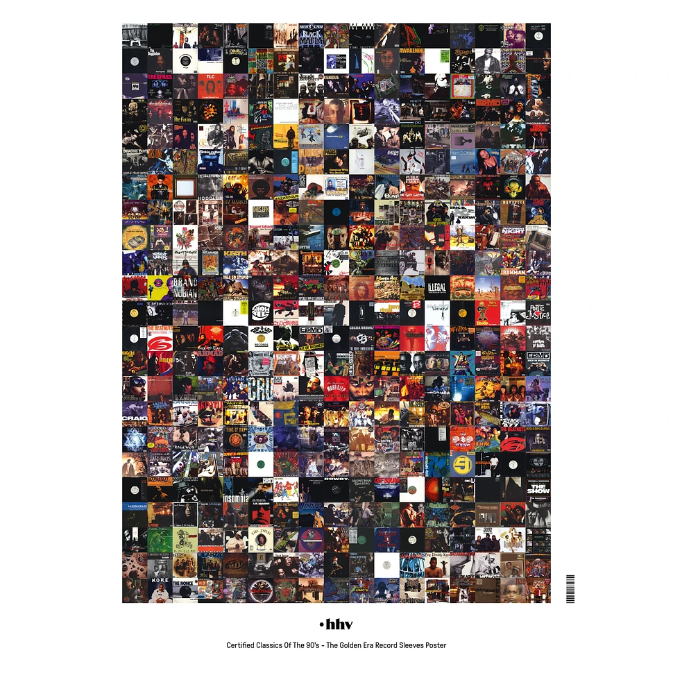 HHV - Certified Classics Of The 90s - The Golden Era Record Sleeves Poster