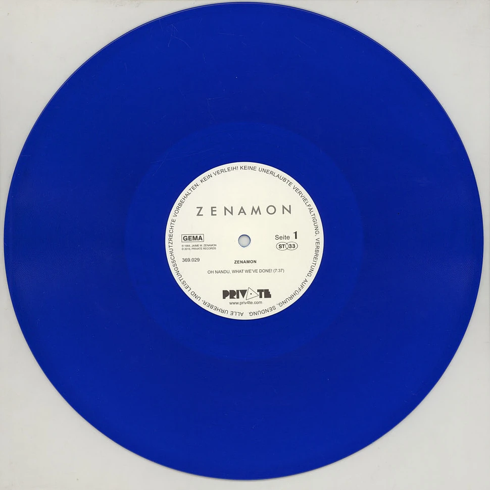 Zenamon - Oh Nandu, What We've Done! Blue Vinyl Edition