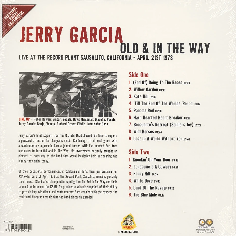 Jerry Garcia - Old & In The Way - Live At The Record Plant Sausalito 1973