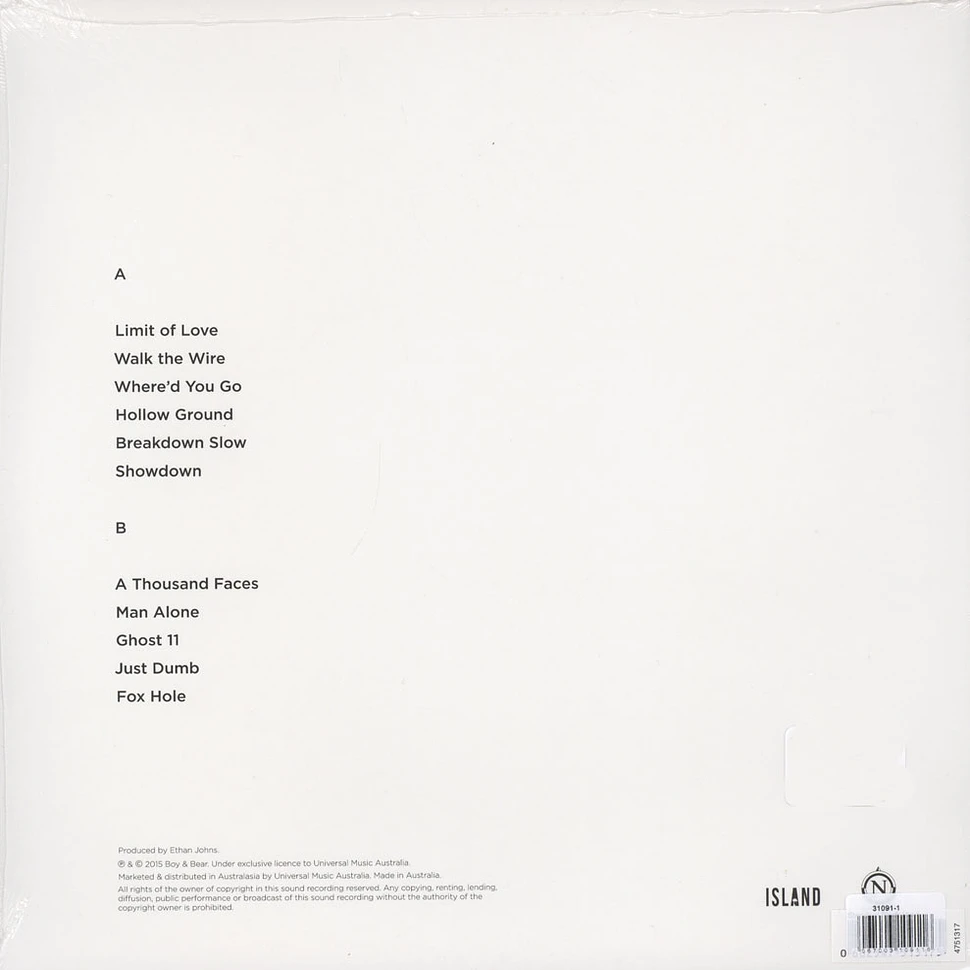 Boy & Bear - Limit Of Love Black Vinyl Edition