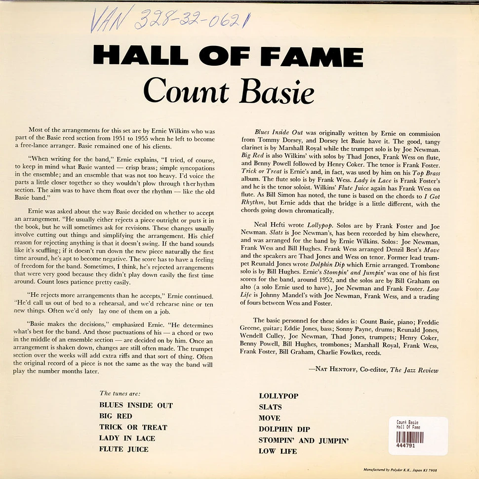 Count Basie - Hall Of Fame