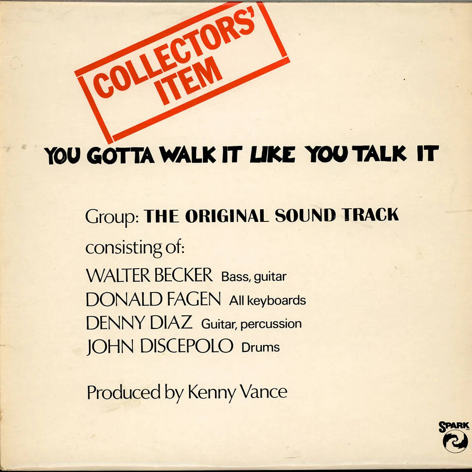 The Original Sound Track - You Gotta Walk It Like You Talk It (Or You'll Lose That Beat)