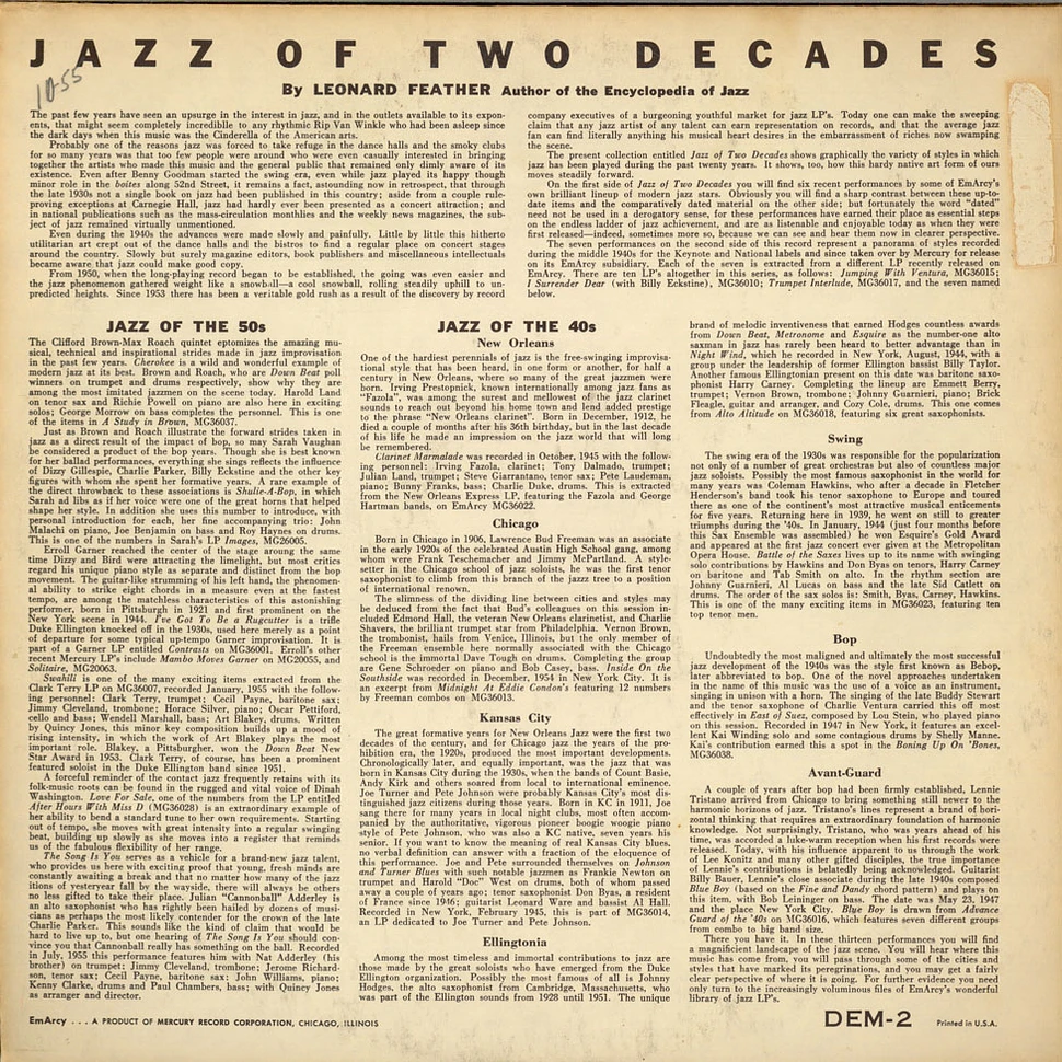 V.A. - Jazz Of Two Decades