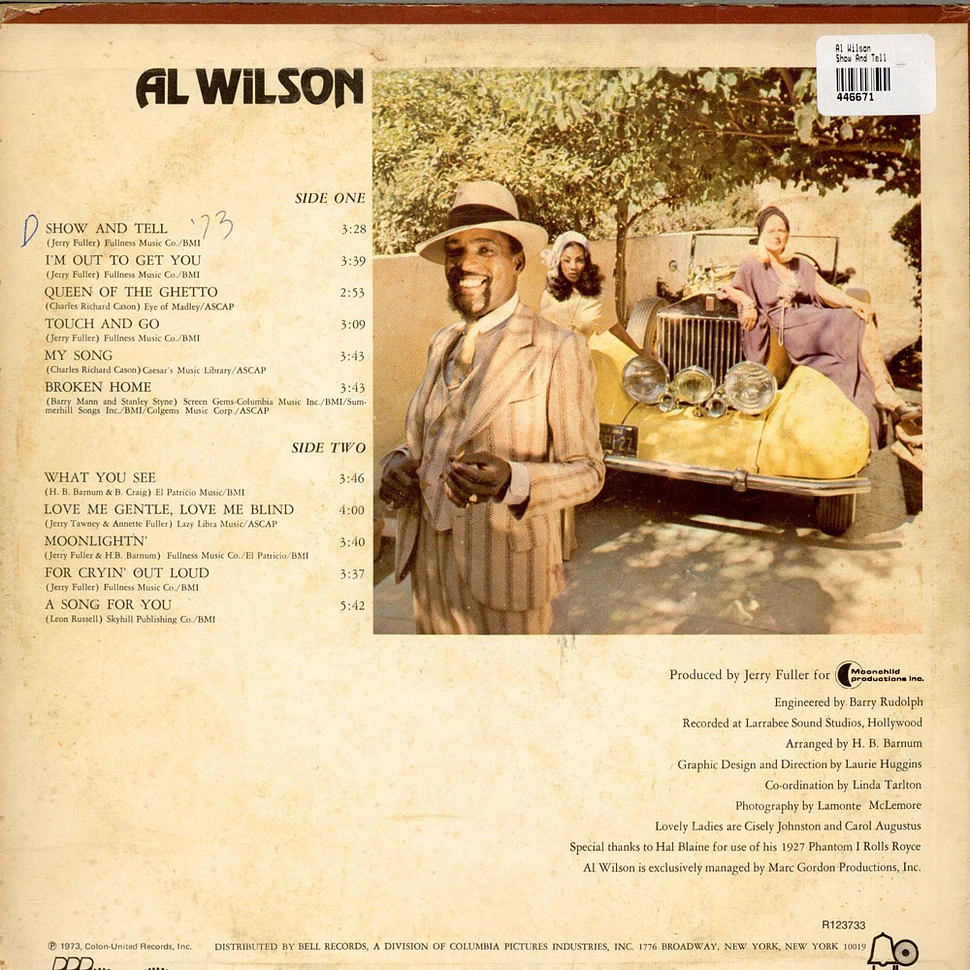 Al Wilson - Show And Tell