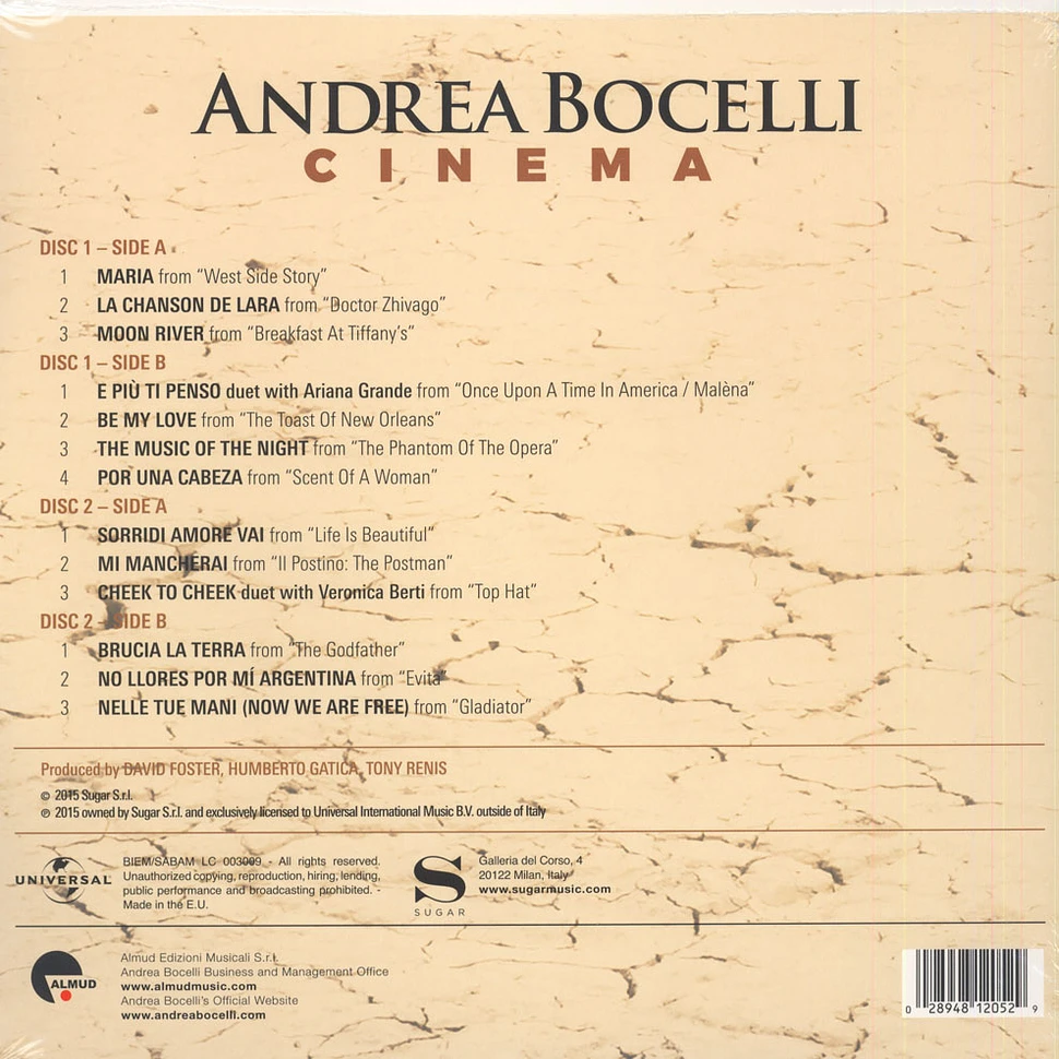 Andrea Bocelli - Cinema