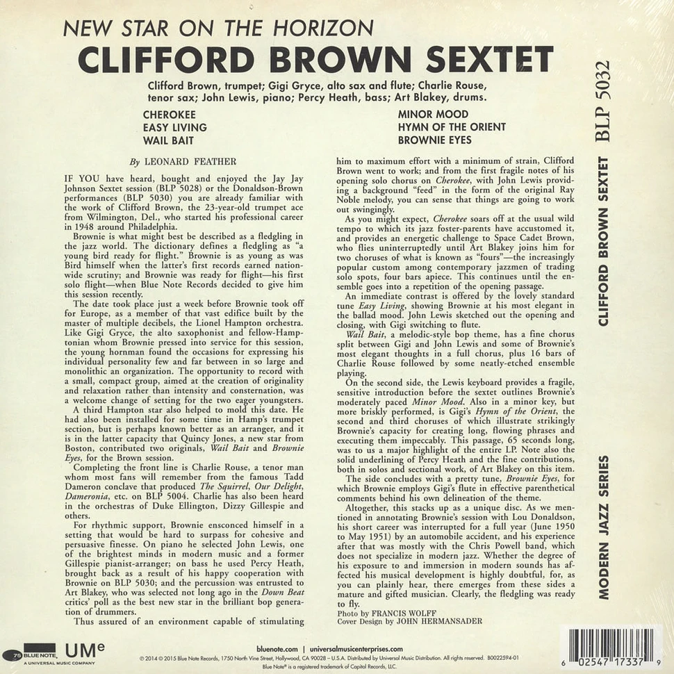 Clifford Brown - New Star On The Horizon