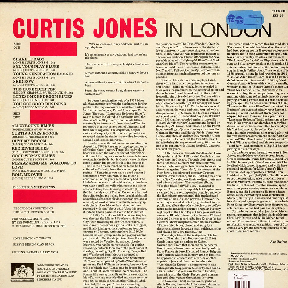 Curtis Jones - In London