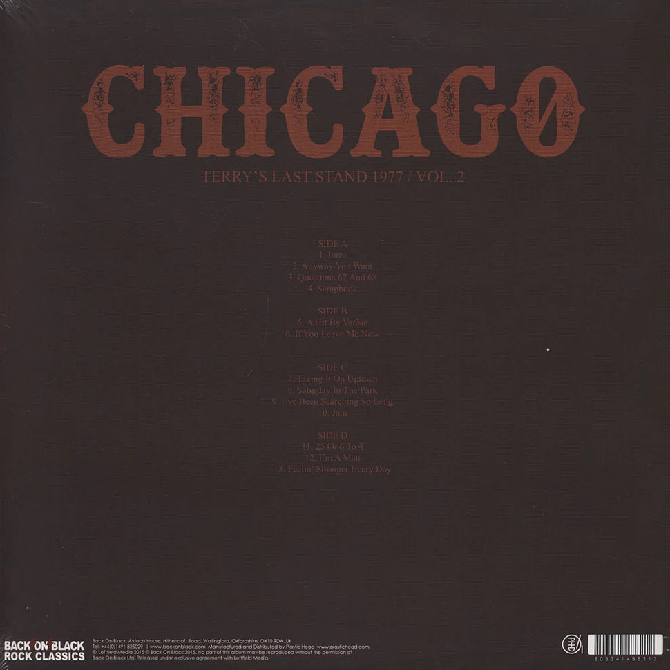 Chicago - Terrys Last Stand, NY 1977 Volume 2