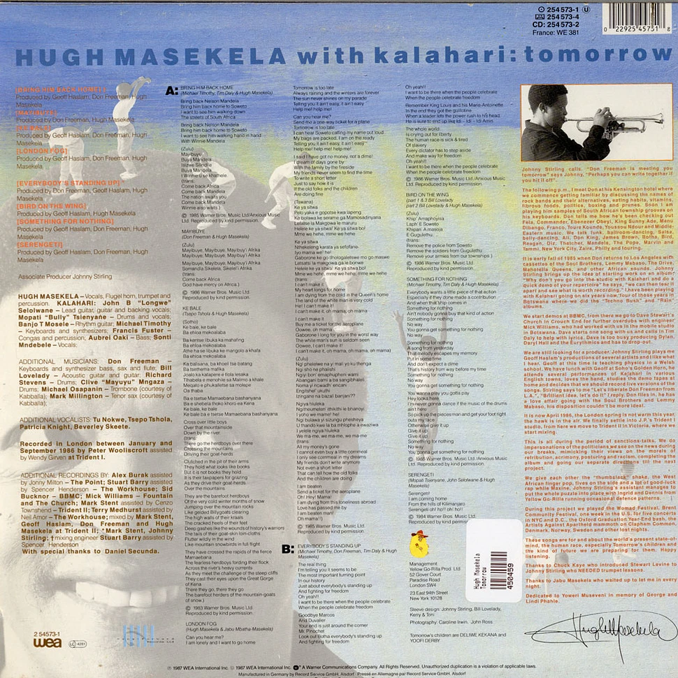 Hugh Masekela - Tomorrow