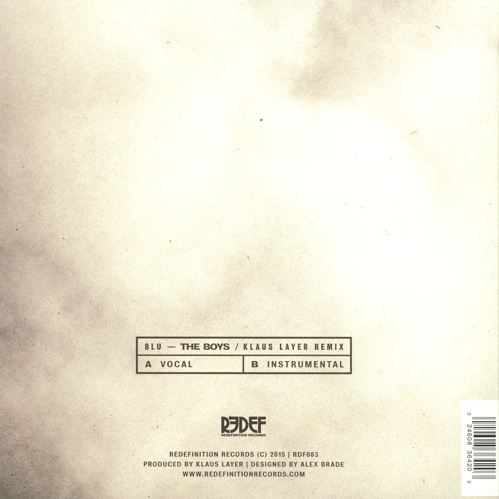 Blu - The Boys Klaus Layer Remix Clear / Black Splattered Vinyl Edition