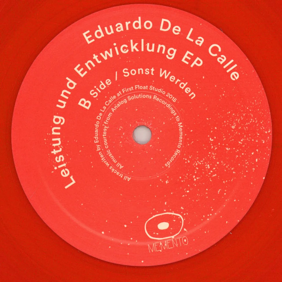Eduardo De La Calle - Leistung & Entwicklung EP