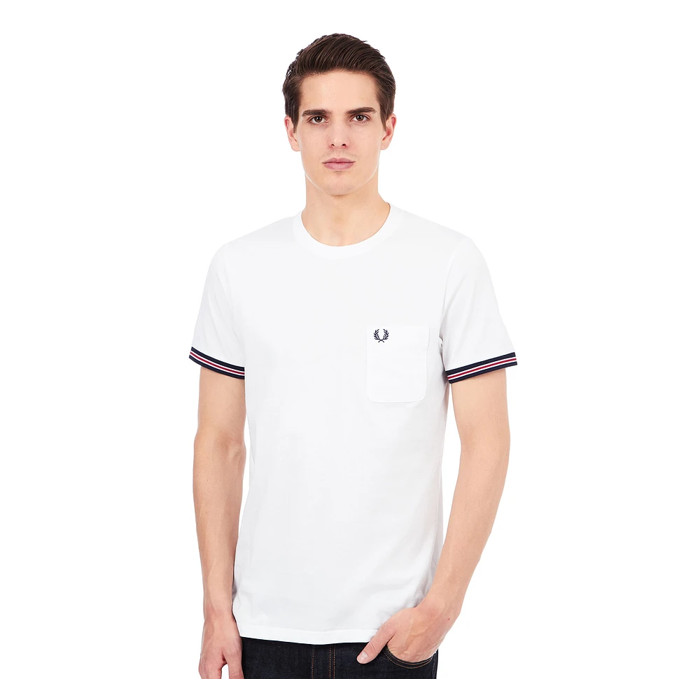 Fred Perry - Bomber Stripe Cuff T-Shirt