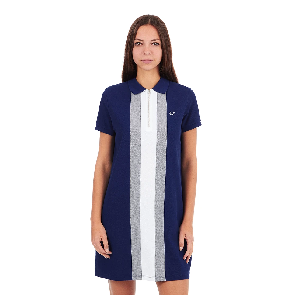 Fred Perry - Vertical Bomber Stripe Pique Dress