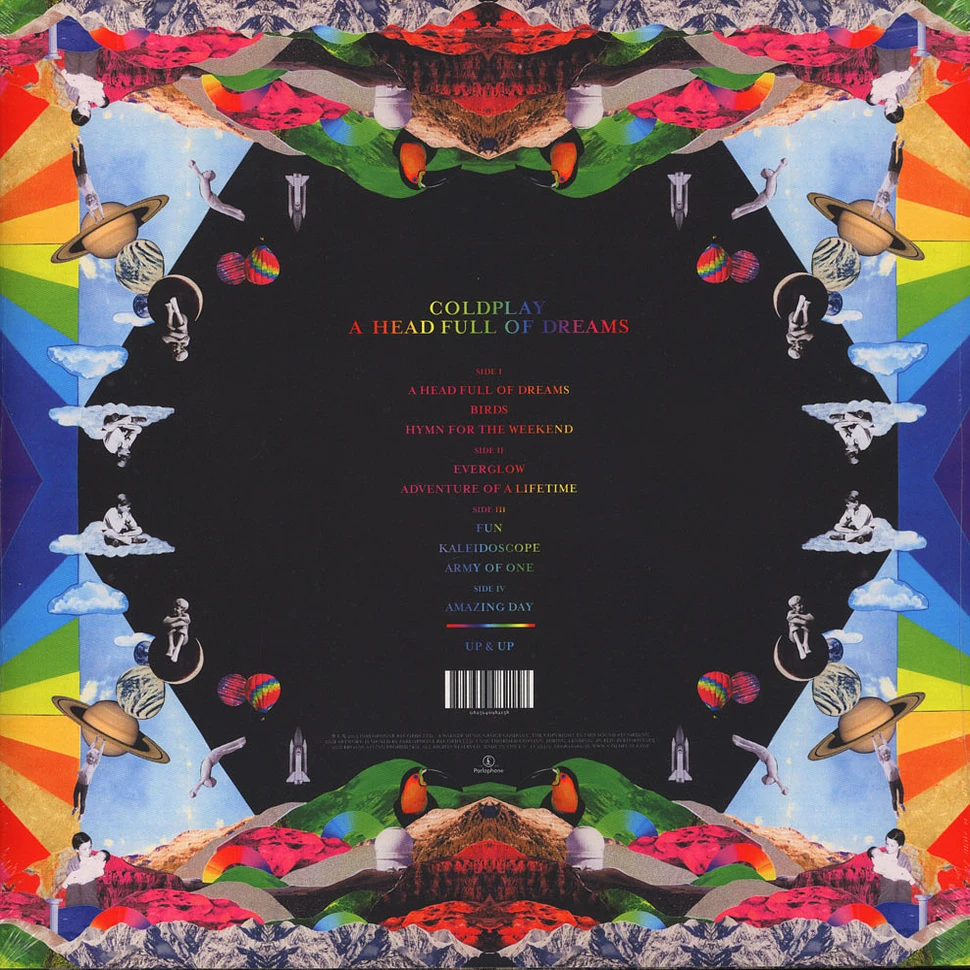 Coldplay - A Head Full Of Dreams Black Vinyl Edition