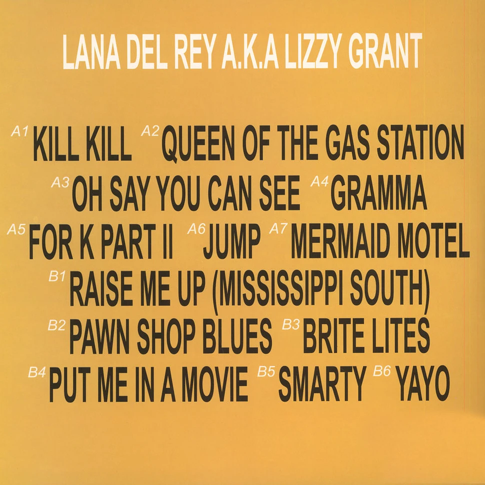 Lana Del Rey - Lana Del Rey A.K.A. Lizzy Grant Clear Vinyl Edition