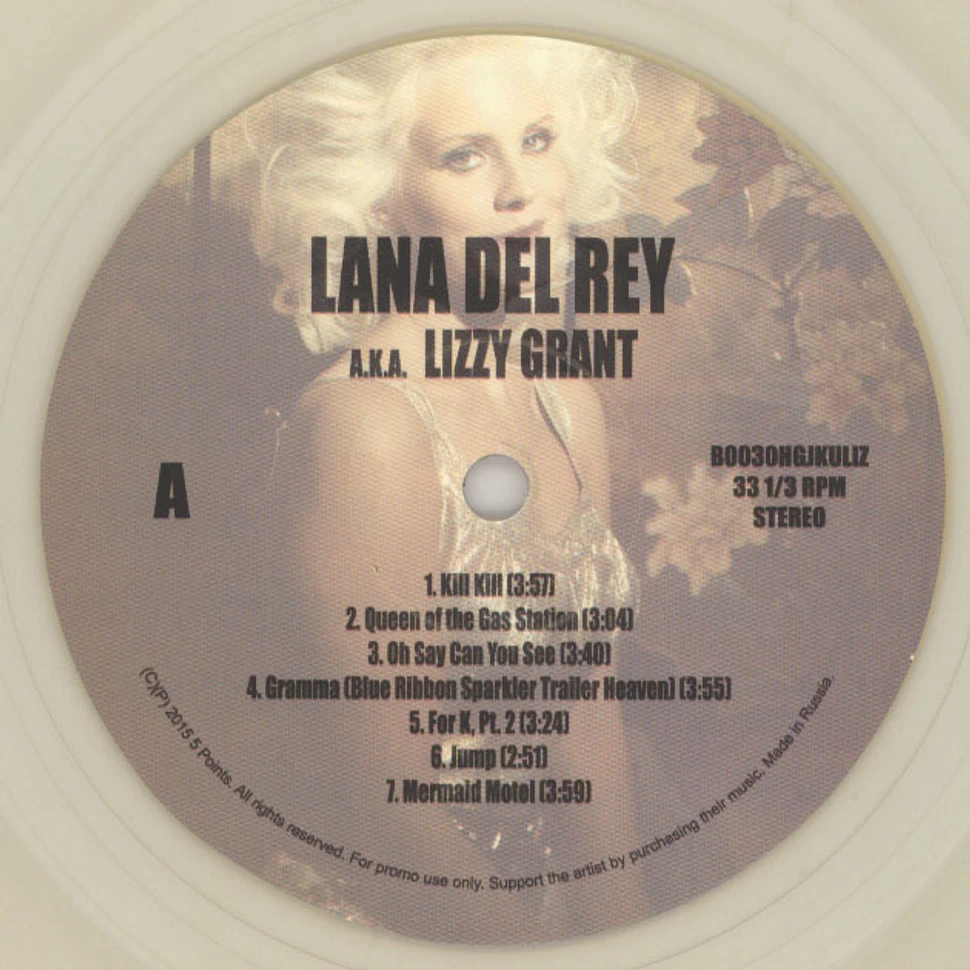Lana Del Rey - Lana Del Rey A.K.A. Lizzy Grant Clear Vinyl Edition