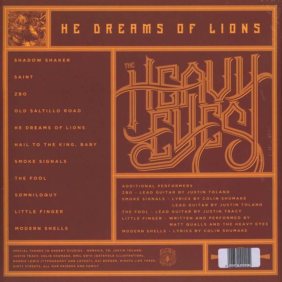 The Heavy Eyes - He Dreams Of Lions Black Vinyl Edition