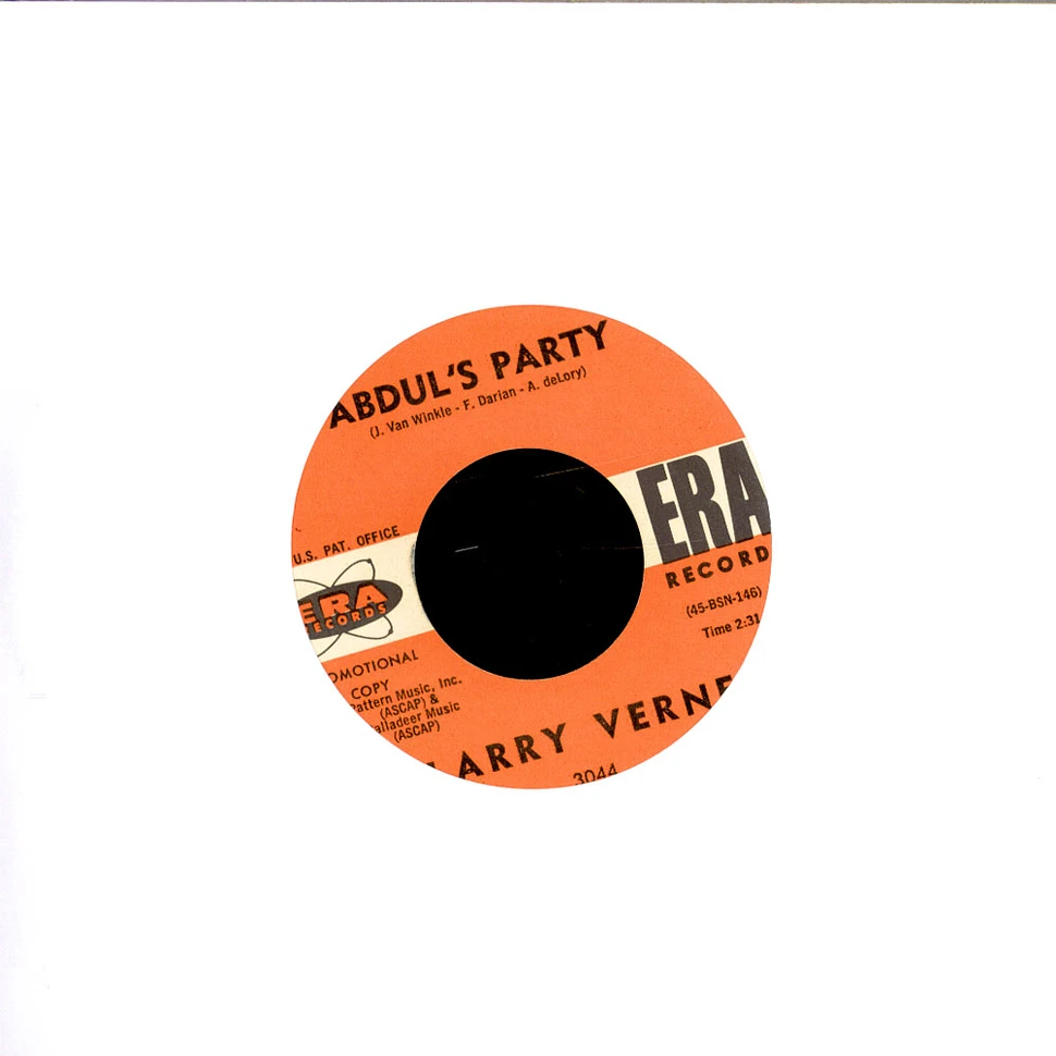 Larry Verne - Abdul's Party / Tubby Tilly