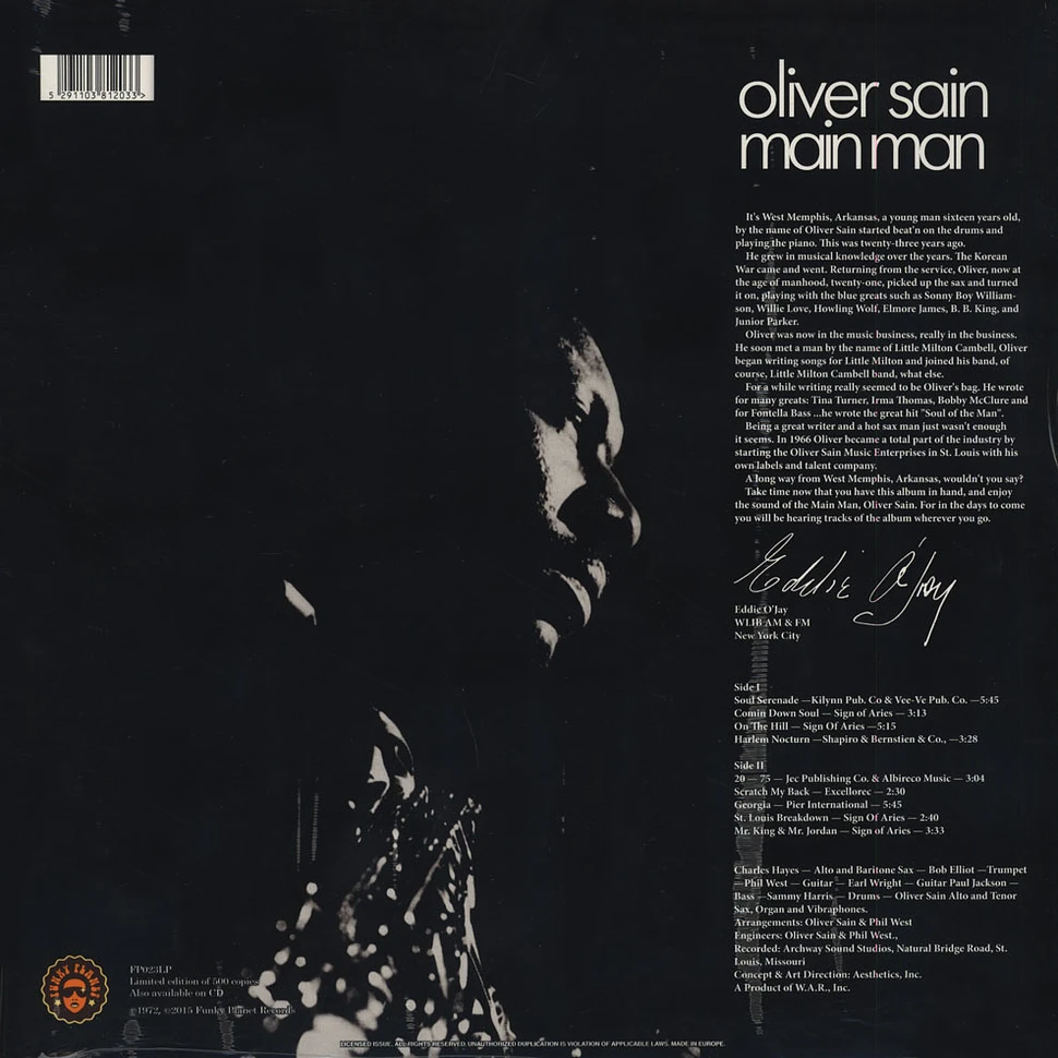 Oliver Sain - Main Man
