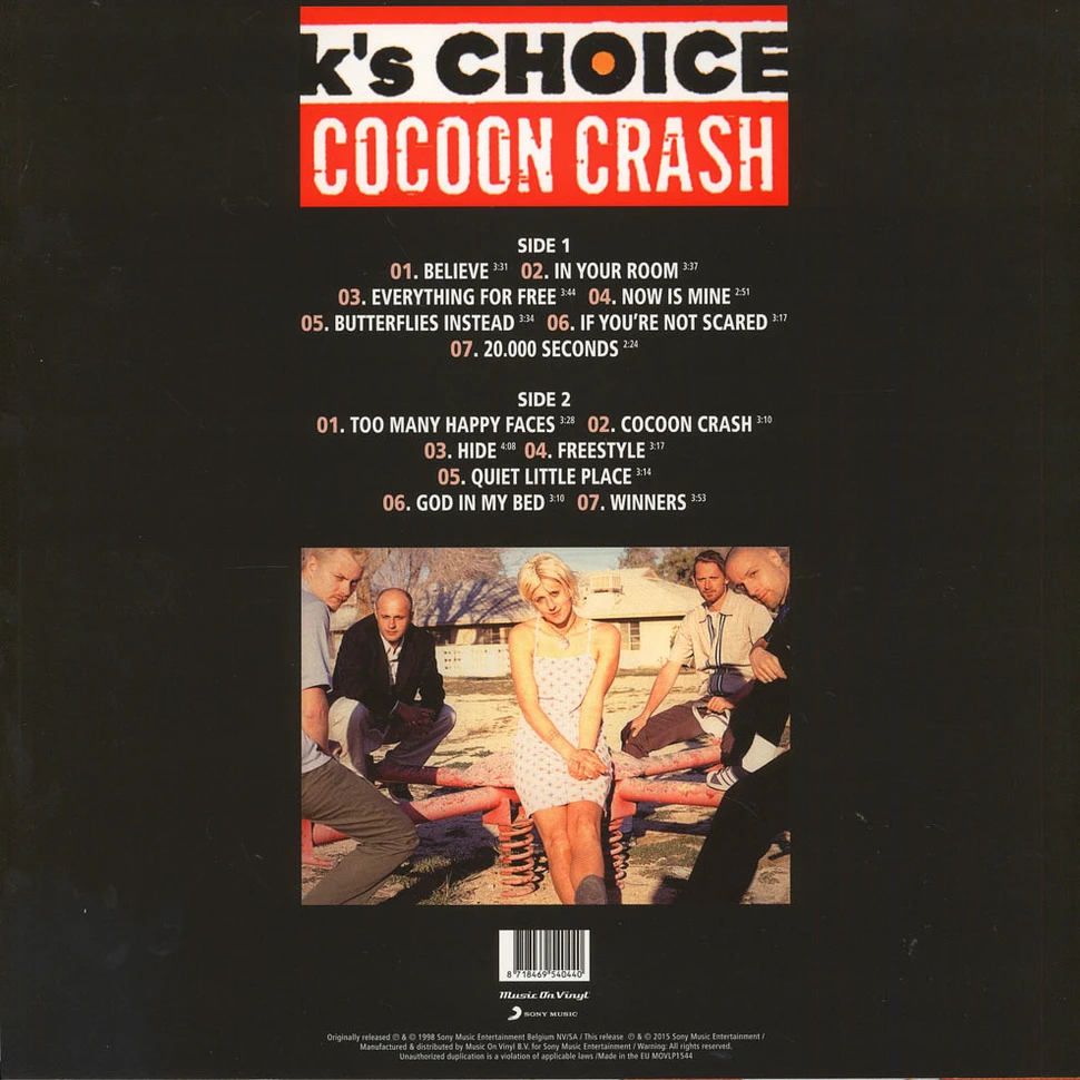 K's Choice - Cocoon Crash Black Vinyl Edition