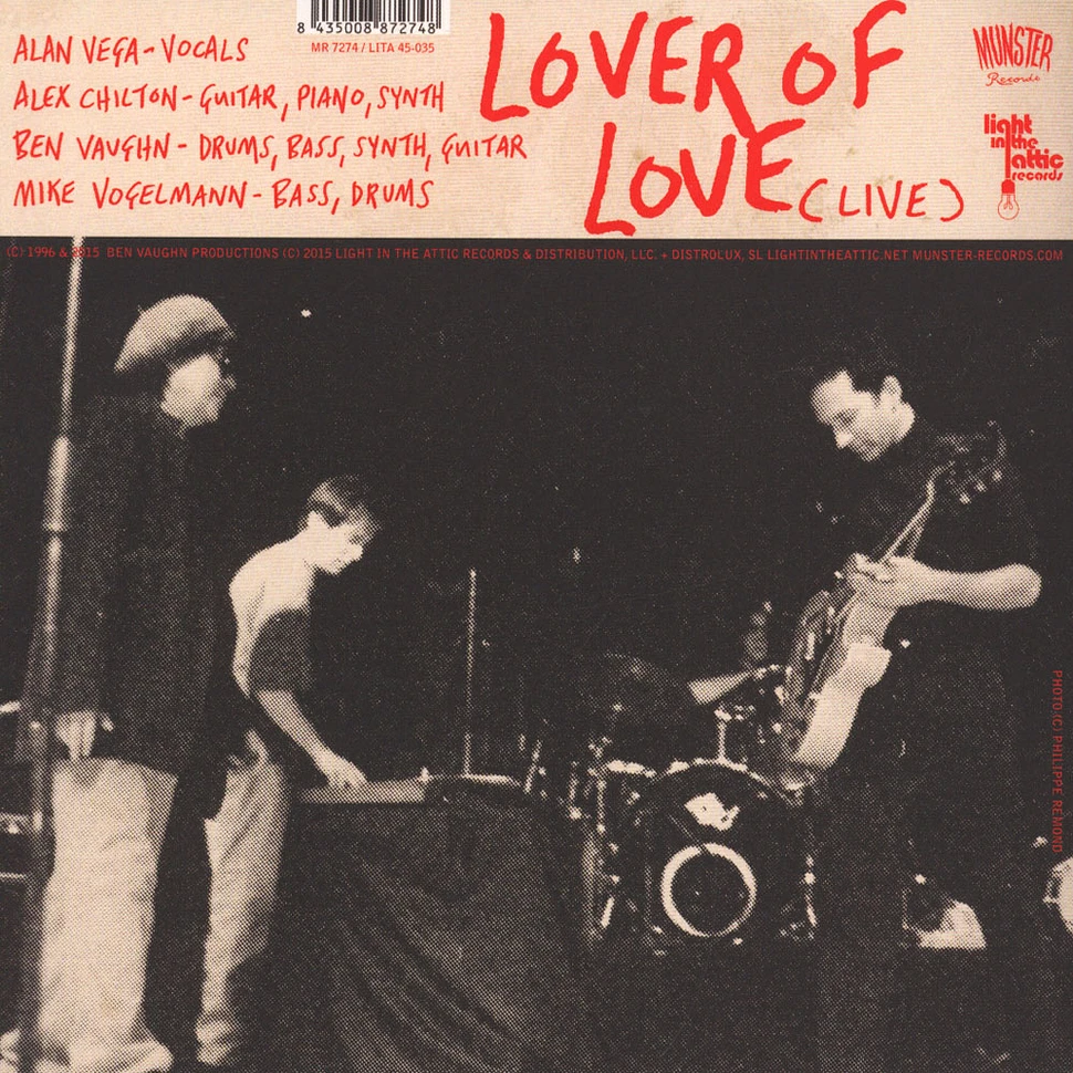 Alan Vega / Alex Chilton / Ben Vaughn - Candyman / Lover Of Love (Live)
