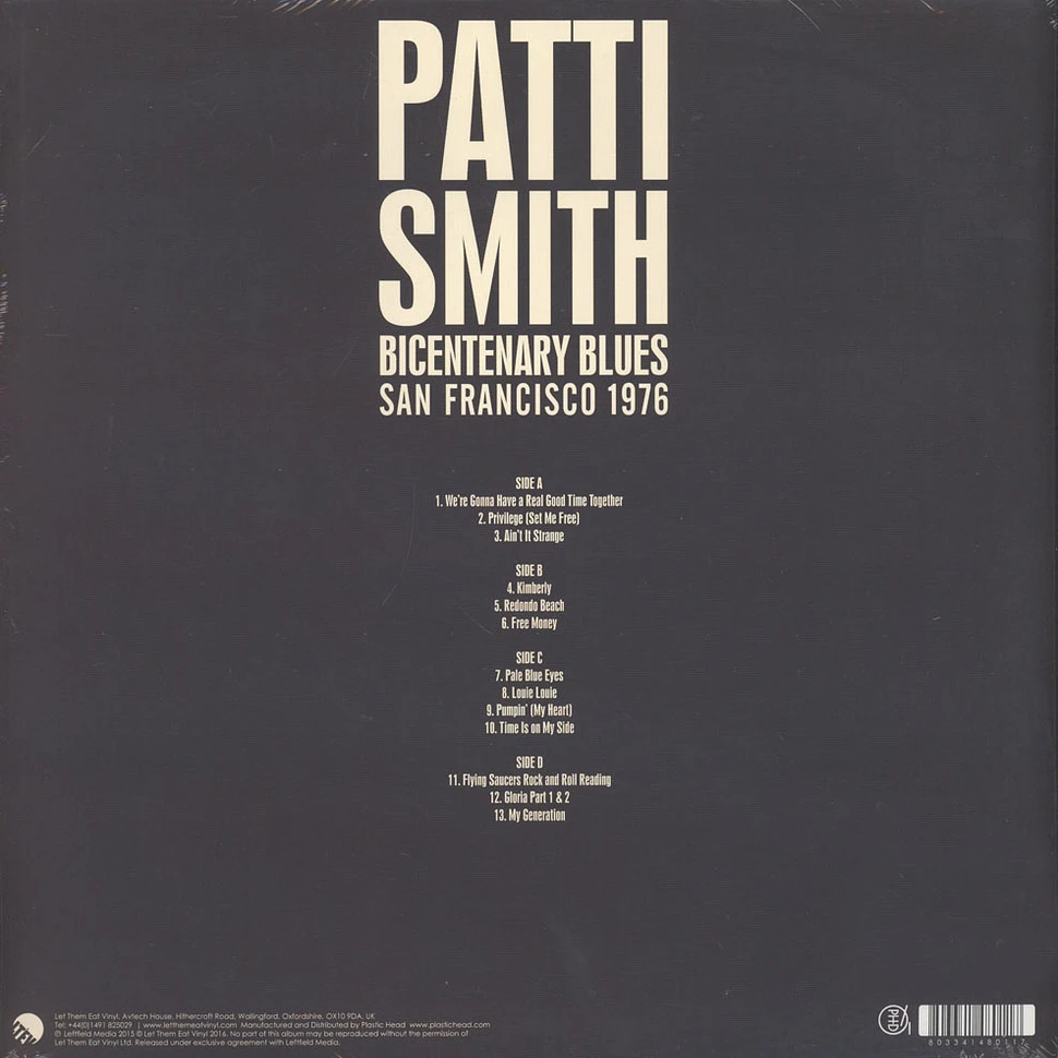 Patti Smith - Bicentenary Blues - Boarding House, San Francisco 1976