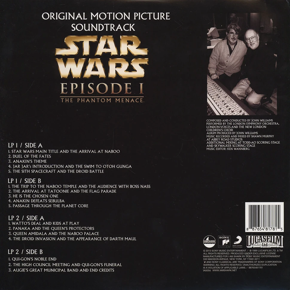 John Williams - OST Star Wars EP 1: Phantome Menace (Obi-Wan) Colored Vinyl Edition
