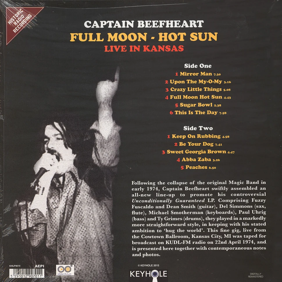 Captain Beefheart - Full Moon: Hot Sun Live In Kansas