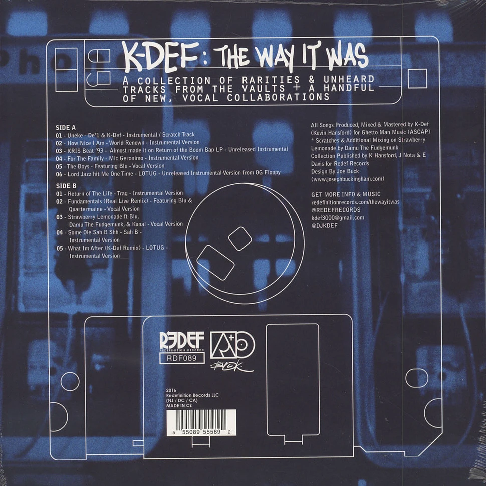 K-Def - The Way It Was Blue Vinyl Edition