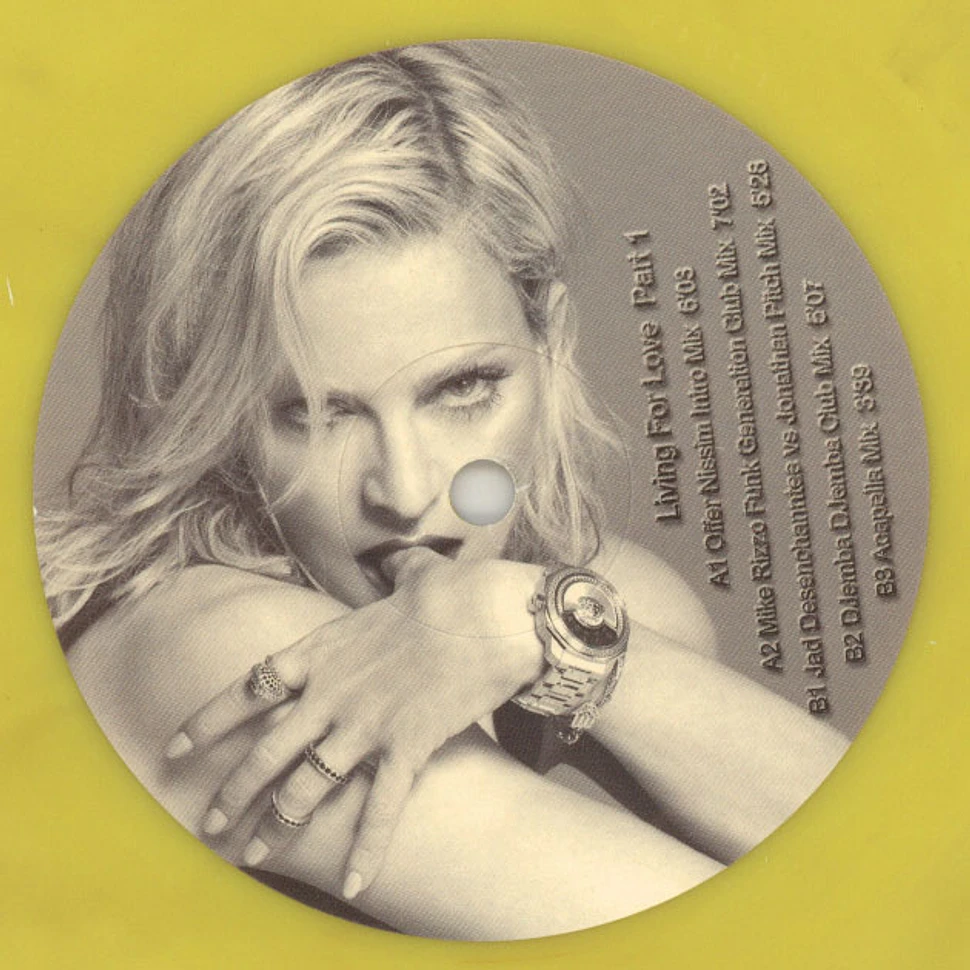 Madonna - Love For Living Part 1 Yellow Vinyl Edition